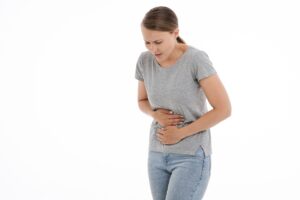 woman in pain