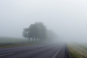 misty road