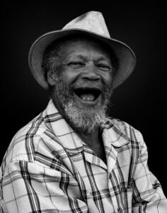 Laughing older man